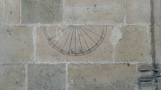 Detail of the 1674 sundial