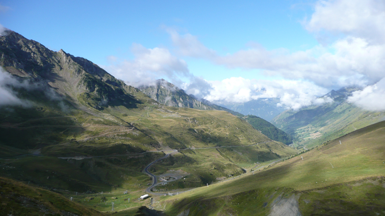 Mountain scenery near the Col du Tourmalet