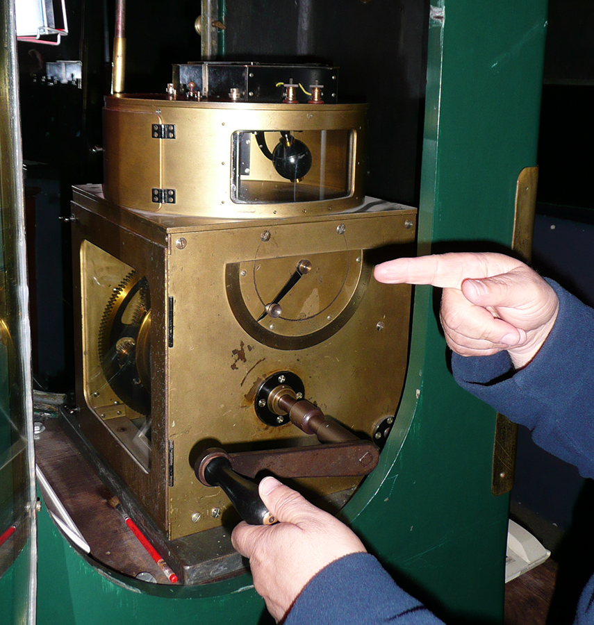 Brass drive mechanism of the Schröder refractor