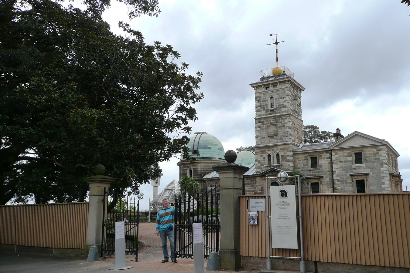 Sydney Observatory seen from the gate