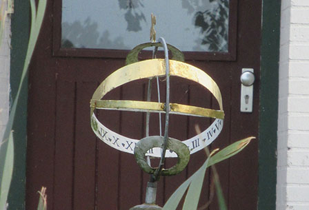Sundial at the entrance of Zuiderham Farm in Aduard